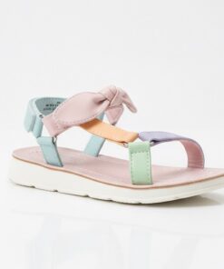 Falls Creek Toddler Girls Colorblock Bow Sandals - Multicolour