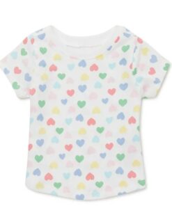 Garanimals Baby Girl Short Sleeve Printed Tshirt - Hearts