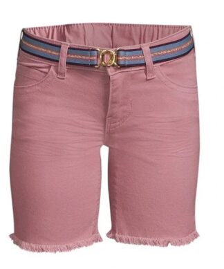 365 Kids Girls Mix And Match Shorts With Belt - Pink