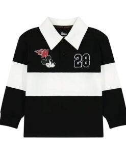 Disney Mickey Mouse Toddler Boys Long Sleeve Rugby Polo Shirt