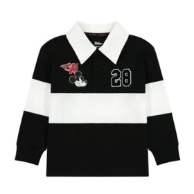 Disney Mickey Mouse Toddler Boys Long Sleeve Rugby Polo Shirt