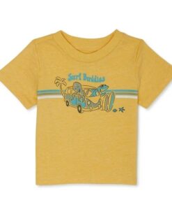 Garanimals Baby Boys Short Sleeve Graphic Tshirt -  Yellow Surf Buddies