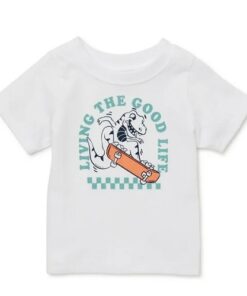 Garanimals Baby Boys Short Sleeve Graphic Tshirt -  White