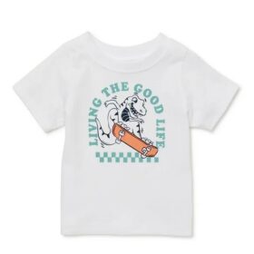 Garanimals Baby Boys Short Sleeve Graphic Tshirt -  White