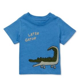 Garanimals Baby Boys Short Sleeve Graphic Tshirt -  Later Gator