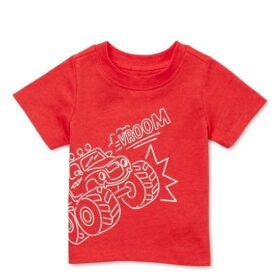 Garanimals Baby Boys Short Sleeve Graphic Tshirt -  Vroom