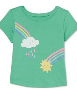 Garanimals Baby Girls Graphic Short Sleeve Tshirt - Green
