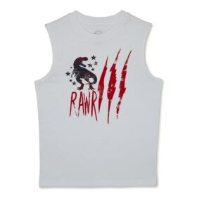 Wonder Nation Boys Graphic Americana Muscle Tank - White