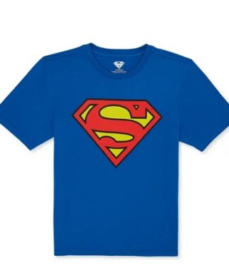 DC Comics Boys Superman Graphic Tshirt - Blue