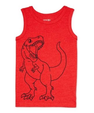 Garanimals Toddler Boys Graphic Tank Top - Red Dino