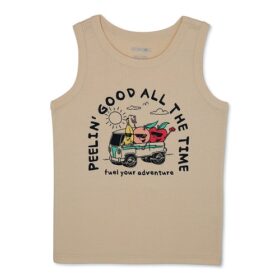 Garanimals Toddler Boys Graphic Tank Top - Tan Fuel