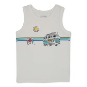 Garanimals Toddler Boys Graphic Tank Top - Milk Foam Bus