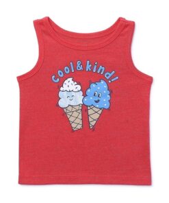 Garanimals Baby Boys Graphic Jersey Ringer Tank Top - Ice Cream Cone