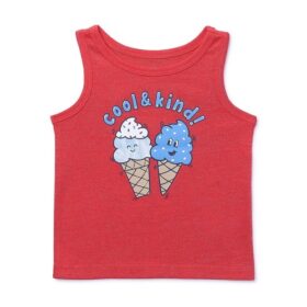 Garanimals Baby Boys Graphic Jersey Ringer Tank Top - Ice Cream Cone