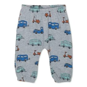 Garanimals Baby Boys Print Fleece Pants - Grey Bus