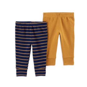 Carter's Child Of Mine Baby Boys Bob Pants - 2 Pack Navy Blue & Brown