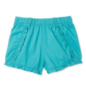 Garanimals Baby Girl Ruffles Chambray Shorts - Green