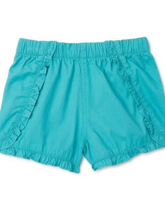 Garanimals Baby Girl Ruffles Chambray Shorts - Green