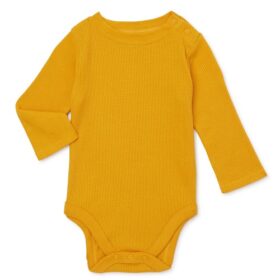 Garanimals Baby Boys Long Sleeve Bodysuit - Yellow