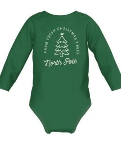 Holiday Time Baby Raglan Long Sleeve Bodysuit - Christmas Tree