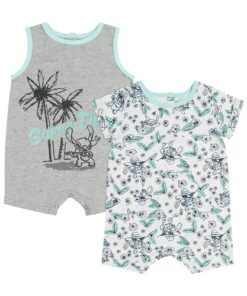 Disney Lilo & Stitch Baby Boy Rompers - 2 Pack