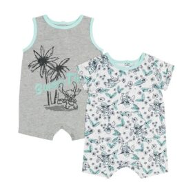 Disney Lilo & Stitch Baby Boy Rompers - 2 Pack