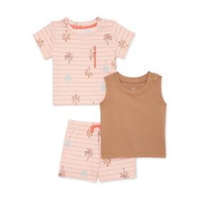 Wonder Nation Baby Boy Tshirt, Tank Top & Shorts Set