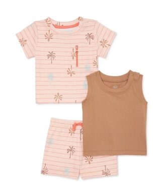Wonder Nation Baby Boy Tshirt, Tank Top & Shorts Set