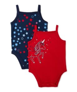 Garanimals Baby Girls Graphic Print Camisole Bodysuit - 2 Pack