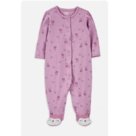Carter's Child Of Mine Baby Girls 1 Piece Sleeper - Purple Owl