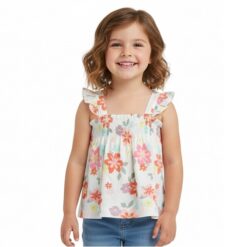 Wonder Nation Baby Girl Smocked Top - Floral