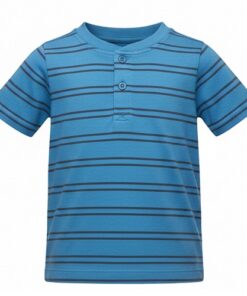 Falls Creek Baby & Toddler Boys Striped Henley Tshirt - Blue