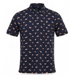Falls Creek Boys Floral Polo Tshirt - Navy Blue