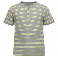Falls Creek Baby & Toddler Boys Striped Henley Tshirt - Grey
