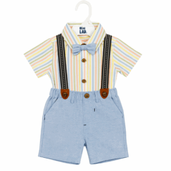 Little Lad Baby Boys 4 Piece Suspender Set