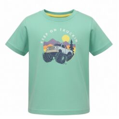 Falls Creek Baby & Toddler Boys Short Sleeve Tshirt - Mint Green Truck