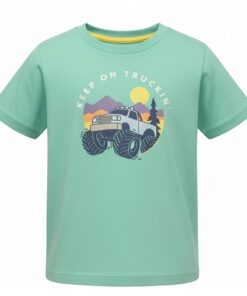 Falls Creek Baby & Toddler Boys Short Sleeve Tshirt - Mint Green Truck