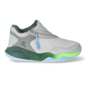 AND1 Big Boys Zip Basketball Sneakers - Grey Green