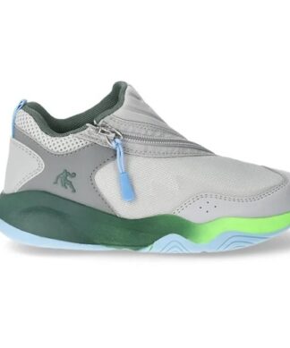 AND1 Big Boys Zip Basketball Sneakers - Grey Green