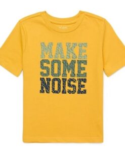 365 Kids Boys Graphic Tshirt With Short Sleeves - Yellow Noise