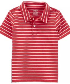 Carter's Toddler Boys Striped Henley Jersey Polo Tshirt
