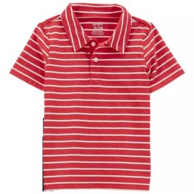 Carter's Toddler Boys Striped Henley Jersey Polo Tshirt