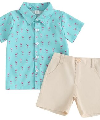 Lullaby Lane Baby Boy Polo Shirt & Shorts Set