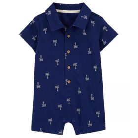 Carter's Baby Boy Poplin Rompers - Palm Tree
