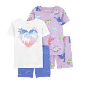 Carter's Toddler Boys Dino 4 Piece Pyjamas Set