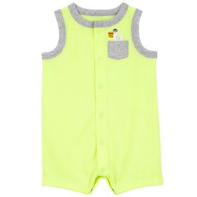 Carter's Baby Boy Boy Sleeveless Snap Button Romper - Neon Green