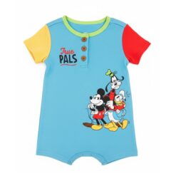 Disney Baby Boys True Pals Henley Colorblock Romper