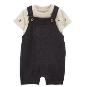 Carter's Child Of Mine Baby Boys Overall, 2 Piece - Grey