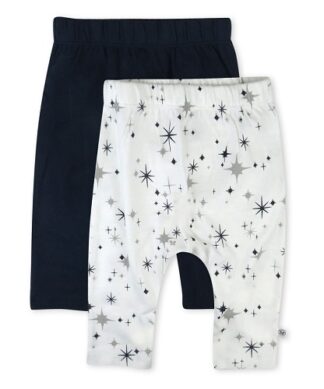 Honest Baby Organic Cotton Baby Boys Harem Pants, 2Pack