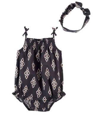 Carter's Child of Mine Baby Girls Romper & Headband Set